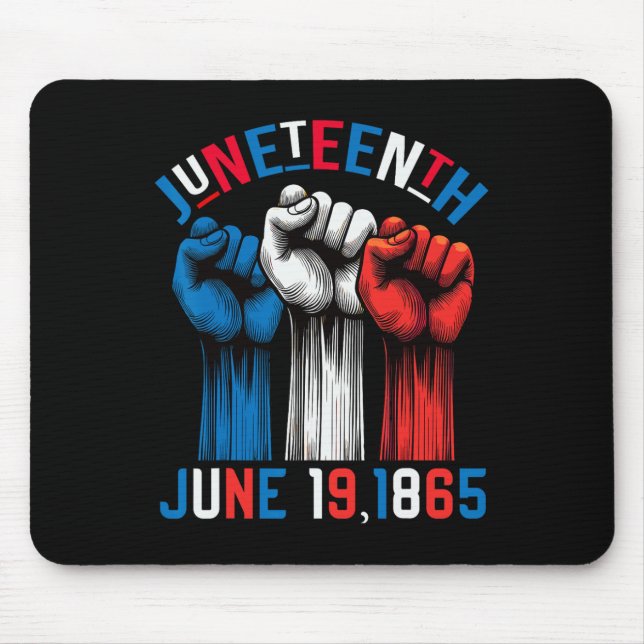 Mousepad Décima Sétima Cores de Bandeira Vermelha Azul 19 d (Frente)