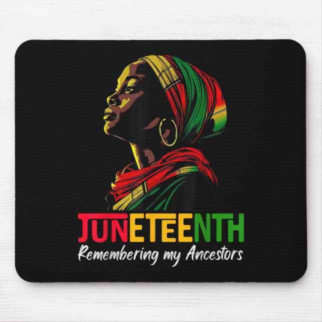Mousepad Décima Sétima Lembrando Minhas Ancestrais Meninas  (Frente)