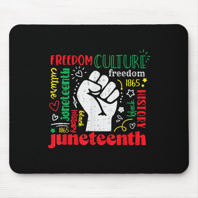 Mousepad Décima Sétima Liberdade - 19 de junho de 1865 Afro (Frente)