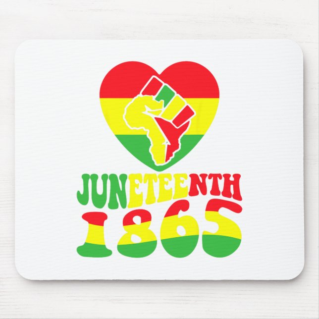 Mousepad Décima Sétima Liberdade Negra Afro-Americana 1865  (Frente)