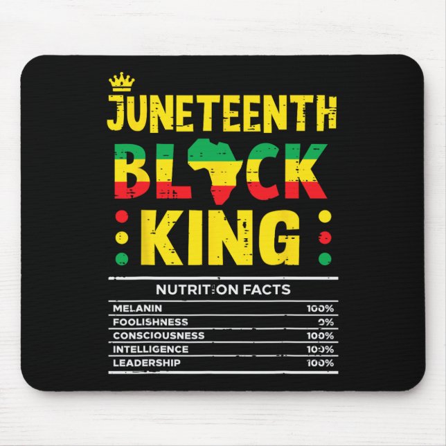 Mousepad Décima Sétima Negra Rei Africano Meninos Ki (Frente)