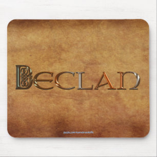 Mousepad DECLAN Nome-Marcou o presente personalizado