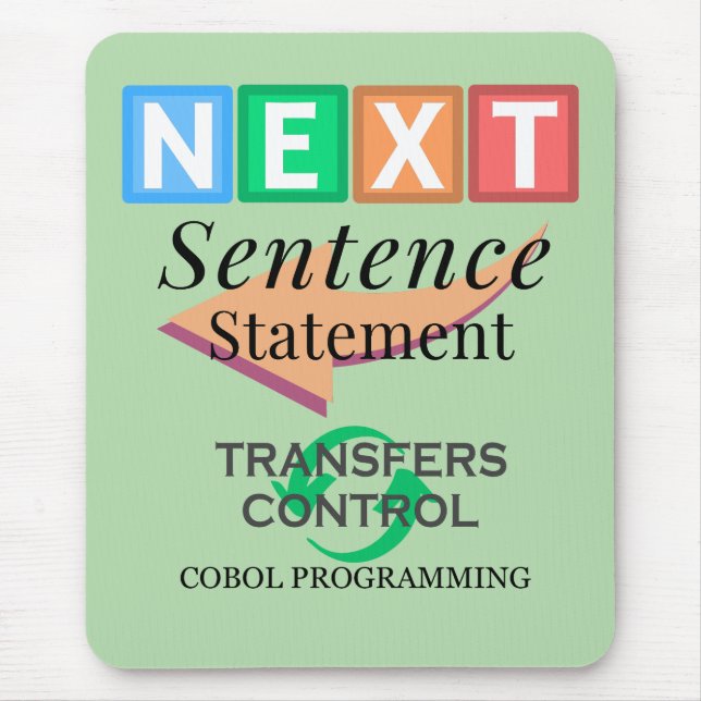 Mousepad Declaração da Próxima Sentença em Programação Cobo (Frente)