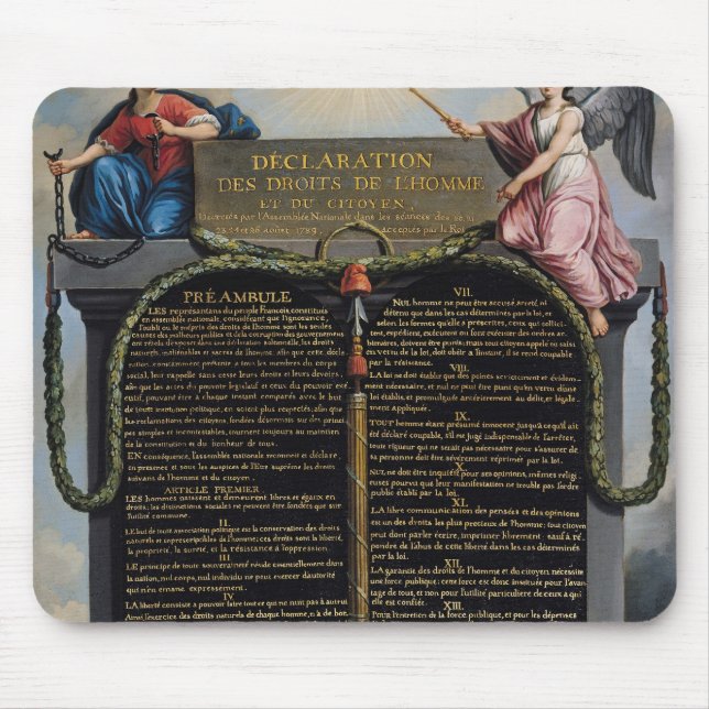 Mousepad Declaração dos direitos de homem e de cidadão (Frente)