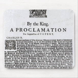 Mousepad Declaração real, 1675