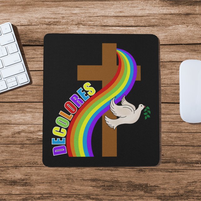 Mousepad DeColores Cursillo Rainbow com Cross and Peace Do (Criador carregado)