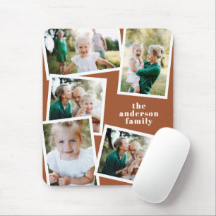 Mousepad Decor da casa da família multi-foto moderna na mo