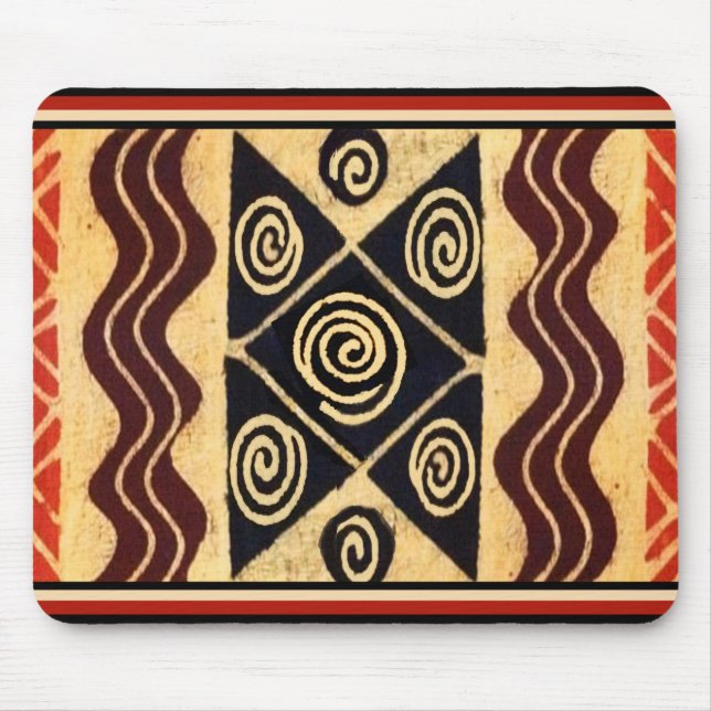 Mousepad Decoração Africana Primordial (Frente)