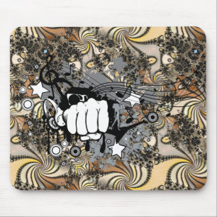 Mousepad Decoração com imagem fractal e punho
