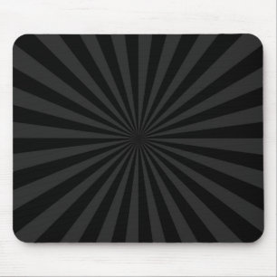 Mousepad Decoração da explosão de Sun do preto e do carv