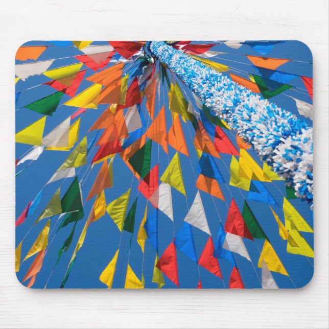 Mousepad Decoração de Bandeira Triangular (Frente)