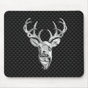 Mousepad Decoração de prata dos cervos no impressão do
