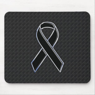 Mousepad Decoração de Sensibilização da Fita Preta Crom