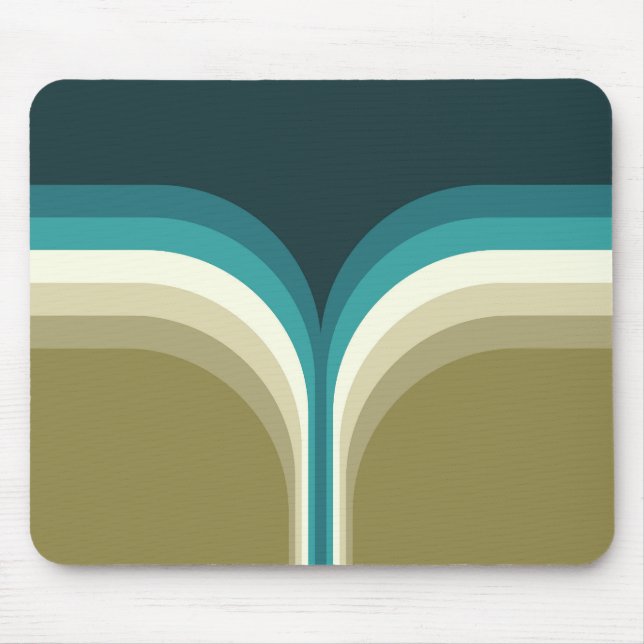 Mousepad decoração em arco duplo estilo retrô (Frente)