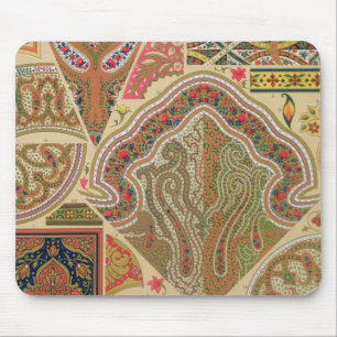 Mousepad Decoração indiana, placa XIX 'de Orna policromo