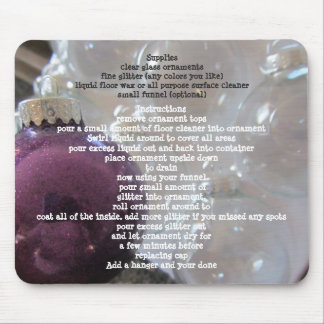 Mousepad Decorações de Árvore de Purpurina