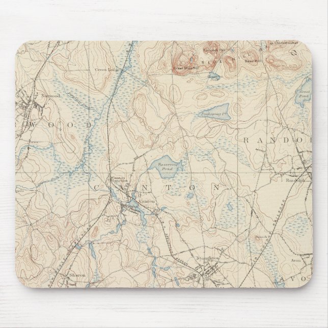 Mousepad Dedham, Massachusetts (Frente)