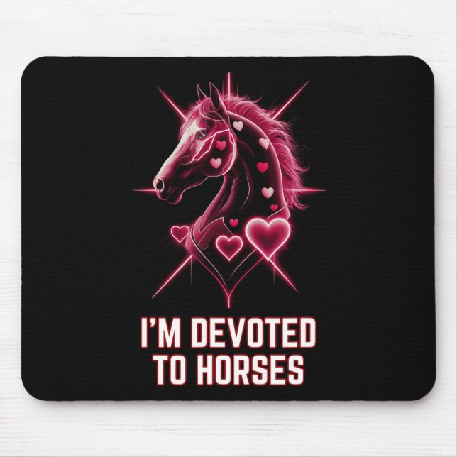 Mousepad Dedicado A Cavalos Cavalos Que Andam Com Cavalos,  (Frente)