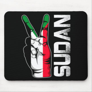 Mousepad Dedos da Bandeira do Sudão da Vitória Patriótica R