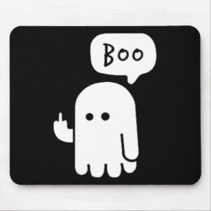 Mousepad Dedos do Meio Engraçados Ghost Boojee Hall