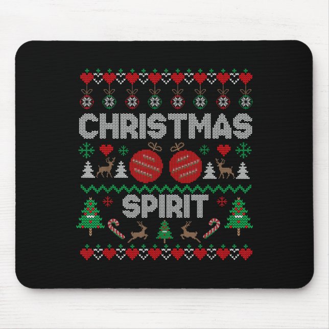 Mousepad Deep In Christmas Srit Couples Matching Ugly Sweat (Frente)