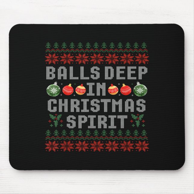 Mousepad Deep In The Christmas Srit Matching Couples Ugly  (Frente)