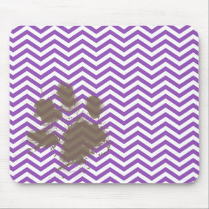 Mousepad Deep Lilac Chevron