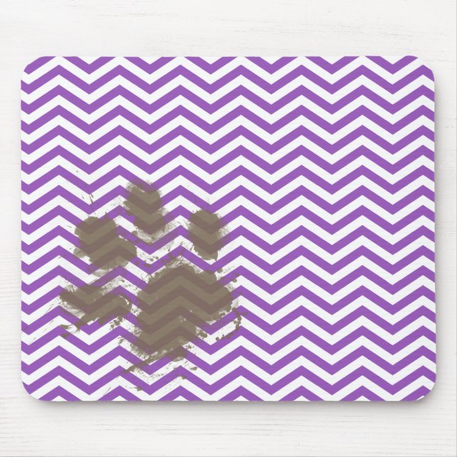 Mousepad Deep Lilac Chevron (Frente)