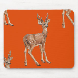 Mousepad Deer em vermelho