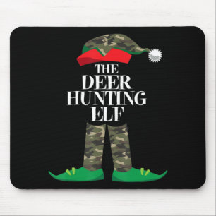 Mousepad Deer Hunting Elf Matching Group Family Elf Christm