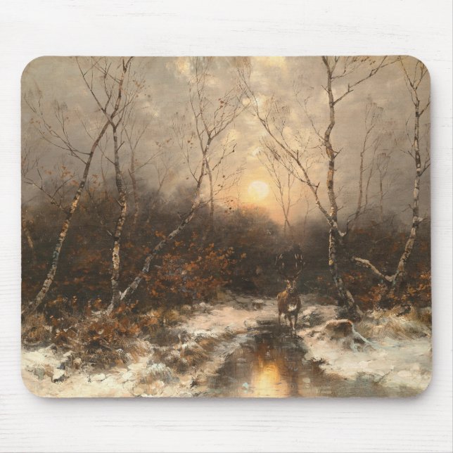 Mousepad Deer in a Forest - Désiré Thomassin (Frente)