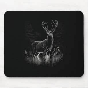 Mousepad Deer In Forest Nature Animal Deer Lovers