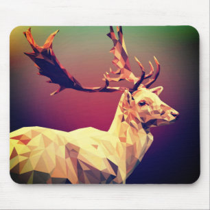 Mousepad Deer Polygon Design