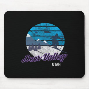 Mousepad Deer Valley Park City Utah Skining Usa Snowboard