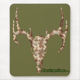 Mousepad DeerSkull em Digitas Brown para caçadores
