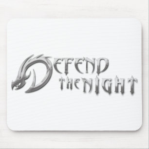Mousepad Defenda A Noite - Placa Do Mouse De Logotipo Suave