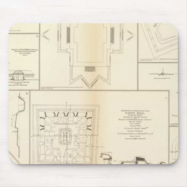 Mousepad Defesas Chattanooga, Nashville (Frente)