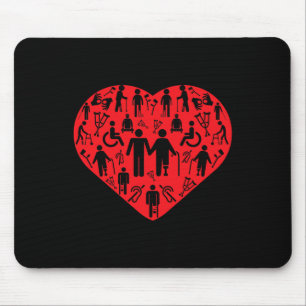 Mousepad Deficiência ama Cadeira de Rodas Quadriplégica Par