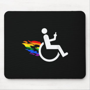 Mousepad Deficiência engraçada lésbica amputada Lgbt Gay W