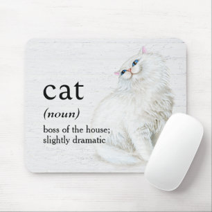 Mousepad Definição CAT Para A Madeira Branqueada