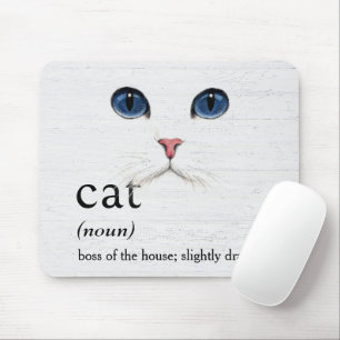 Mousepad Definição CAT Para A Madeira Branqueada