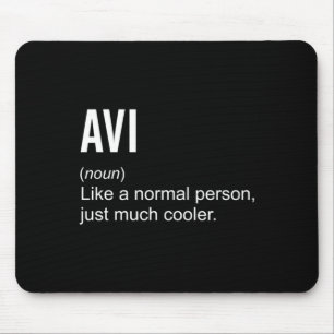 Mousepad Definição de Avi Masculino Nome Personalizado Engr