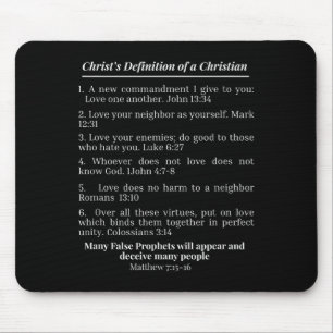 Mousepad Definição de Cristo de um Versículo Bíblico Eva Cr