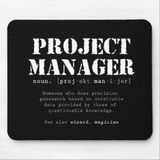 Mousepad Definição de Dicionário do Funny Project Manager