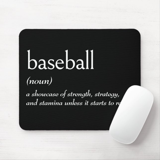 Mousepad Definição De Dicionário Para BASEBALL (Com mouse)