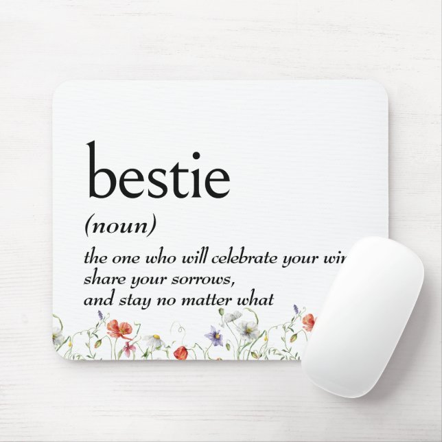 Mousepad Definição De Dicionário Para BESTIE (Com mouse)