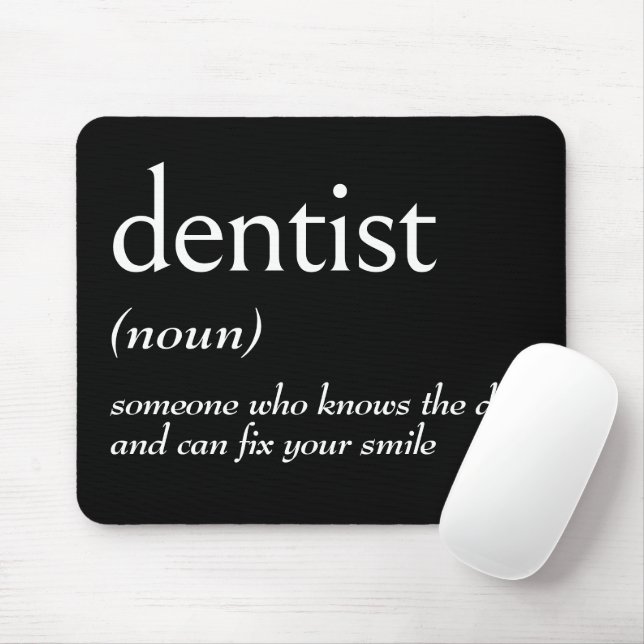 Mousepad Definição de Dicionário para DENTISTA (Com mouse)