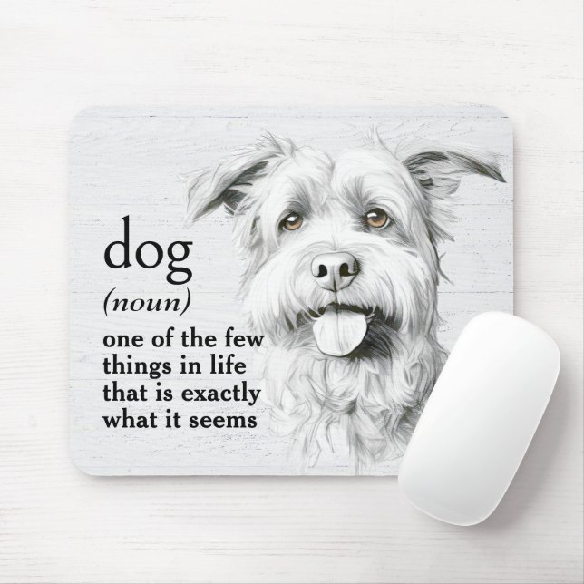 Mousepad Definição de Dicionário para DOG (Com mouse)