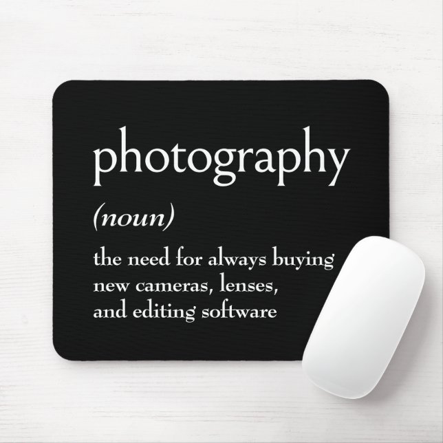 Mousepad Definição De Dicionário Para FOTOGRAFIA (Com mouse)