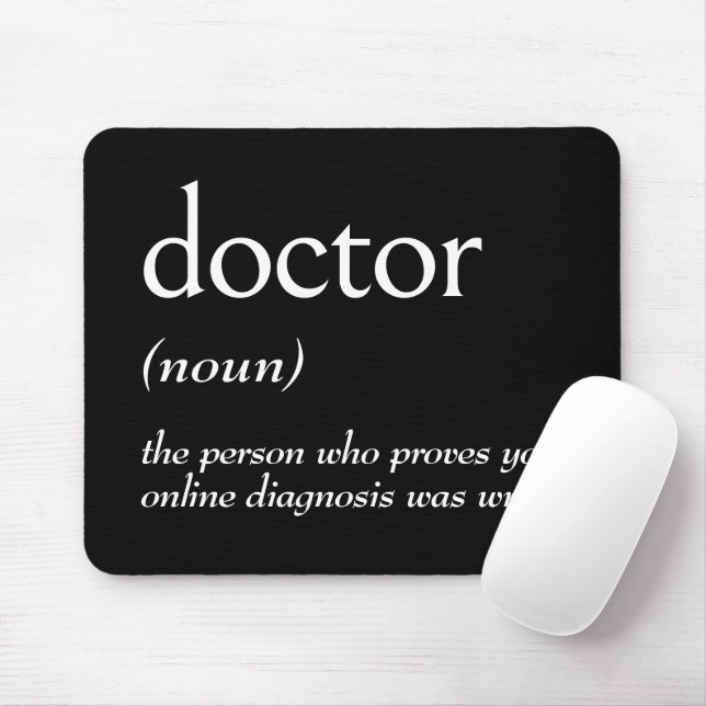Mousepad Definição de Dicionário para MÉDICO (Com mouse)